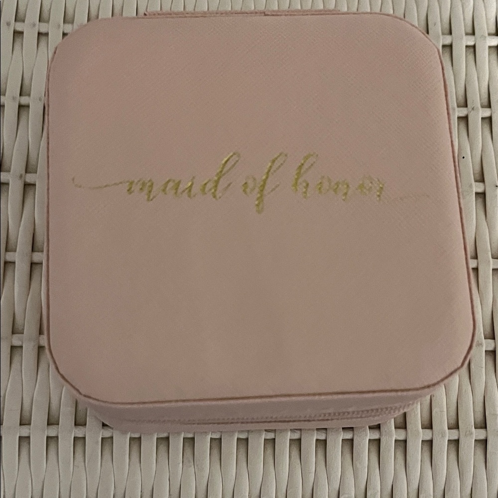 Pink Maid of Honor Jewelry Box
